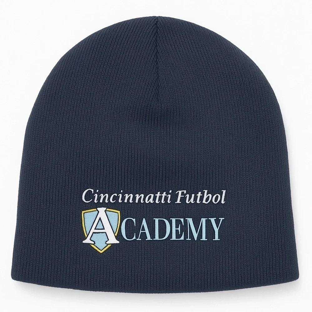 Cincinnati Futbol Academy Ribbed Beanie